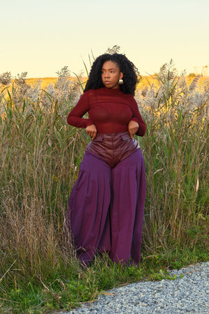 Corset Pleated Pant